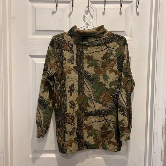 Vtg SPARTAN Realtree USA Long Sleeve Turtleneck Camo Hunting Shirt Small Medium - Picture 5 of 7